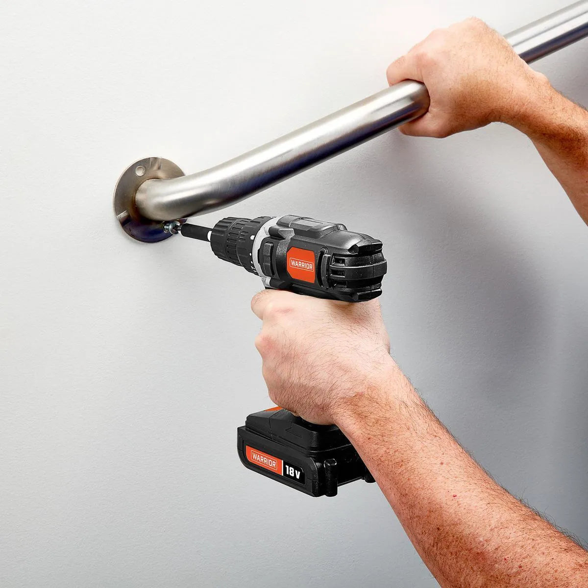 WARRIOR 18V Cordless, 3/8 in. Drill Kit with Battery and Charger
