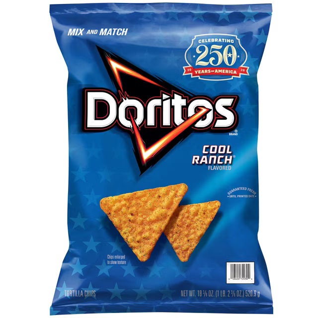 Doritos Cool Ranch Tortilla Chips, 18.38 oz.