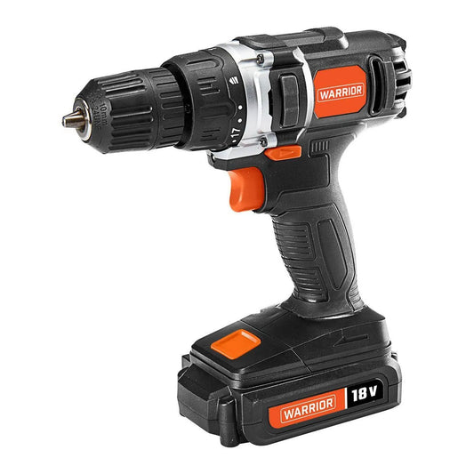 WARRIOR 18V Cordless, 3/8 in. Drill Kit with Battery and Charger