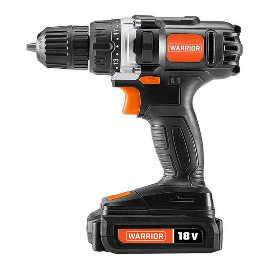 WARRIOR 18V Cordless, 3/8 in. Drill Kit with Battery and Charger