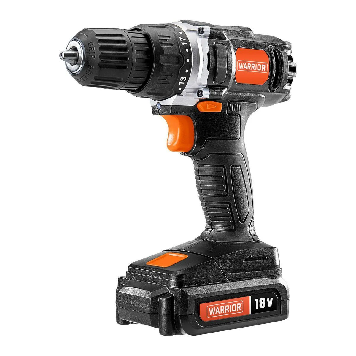 WARRIOR 18V Cordless, 3/8 in. Drill Kit with Battery and Charger