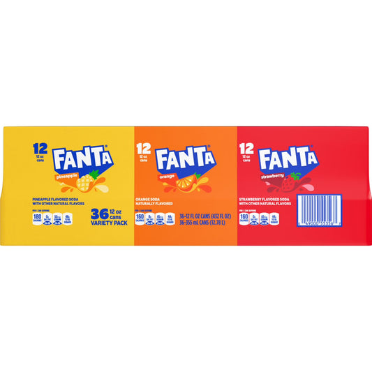 Fanta Cans Variety Pack 12 fl. oz. 36 pk.